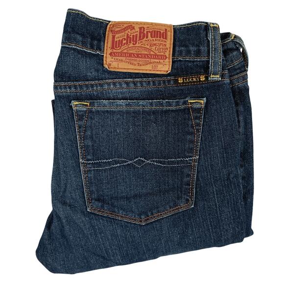 Lucky Brand Vintage Zoe Straight Jeans Womens 4/27 30X30 Blue Casual Western - Picture 3 of 15